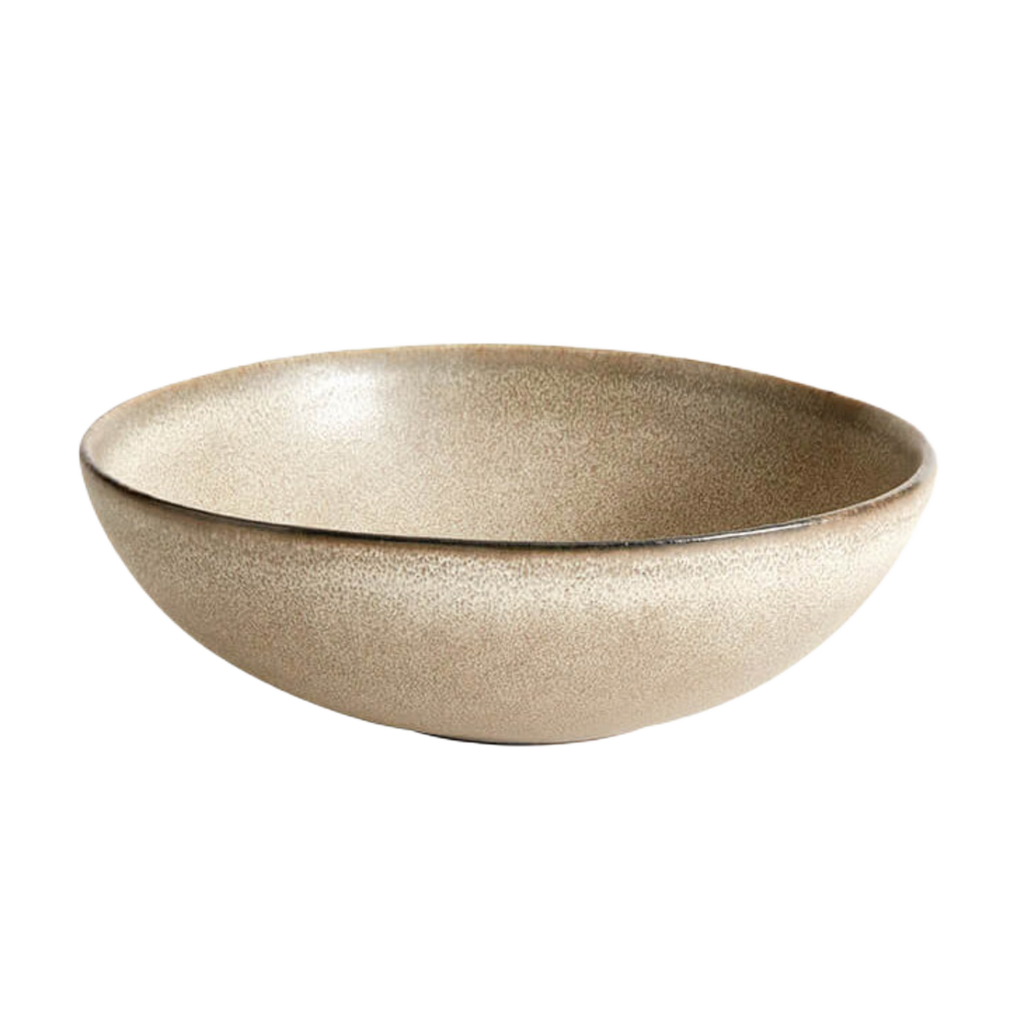 Oval Reactive‑Glaze Serving Bowl