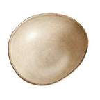 Ovale Servierschale mit Reaktivglasur