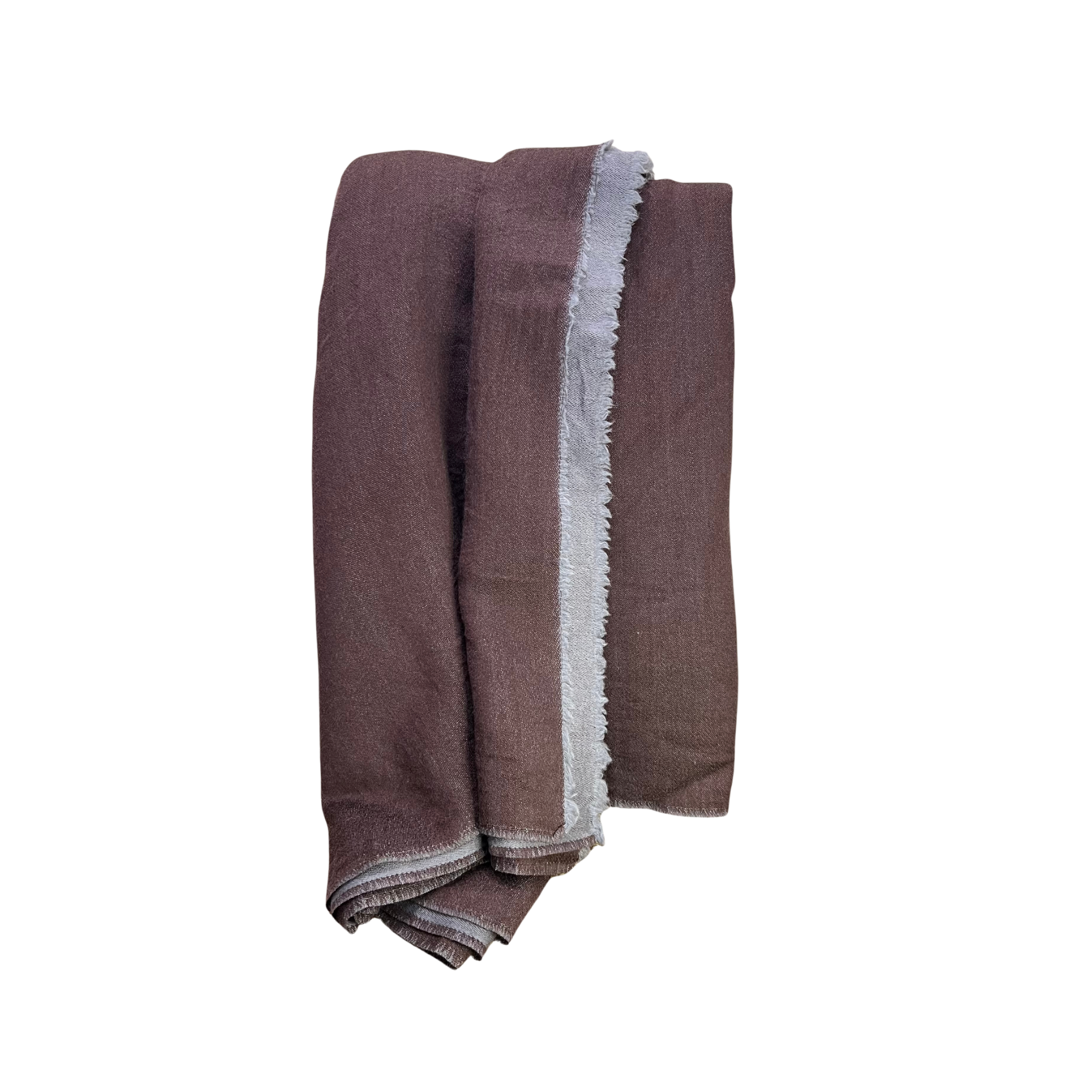 Merino Wool & Silk Throw — Reversible Two-Tone