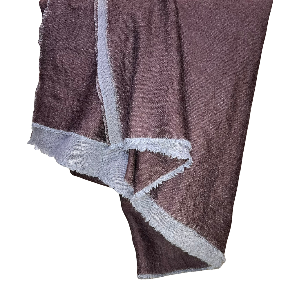 Merino Wool & Silk Throw — Reversible Two-Tone