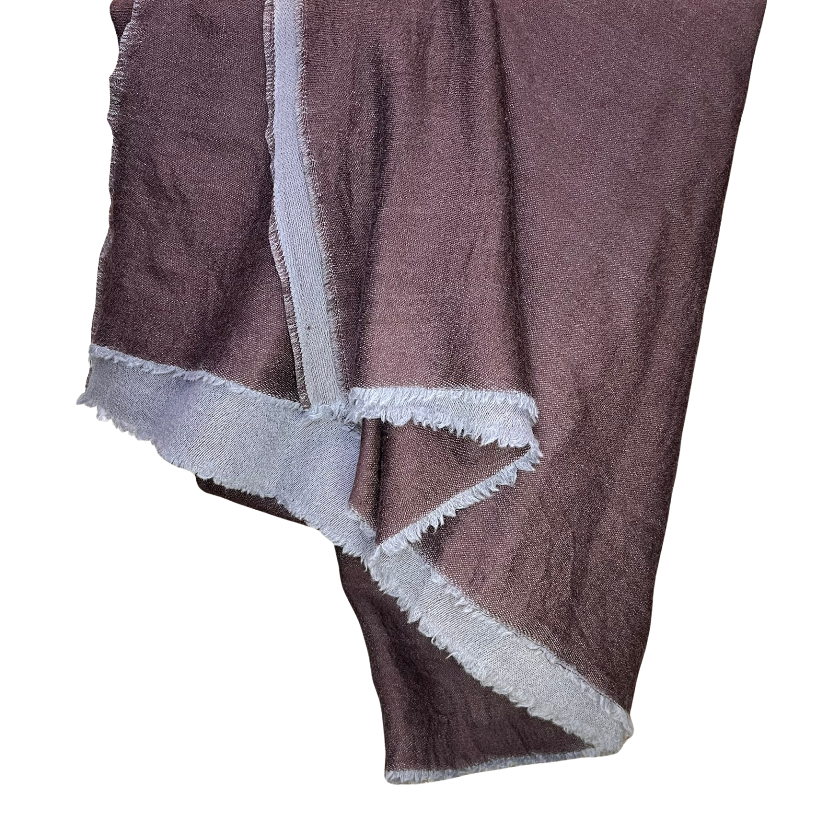 Merino Wool & Silk Throw — Reversible Two-Tone