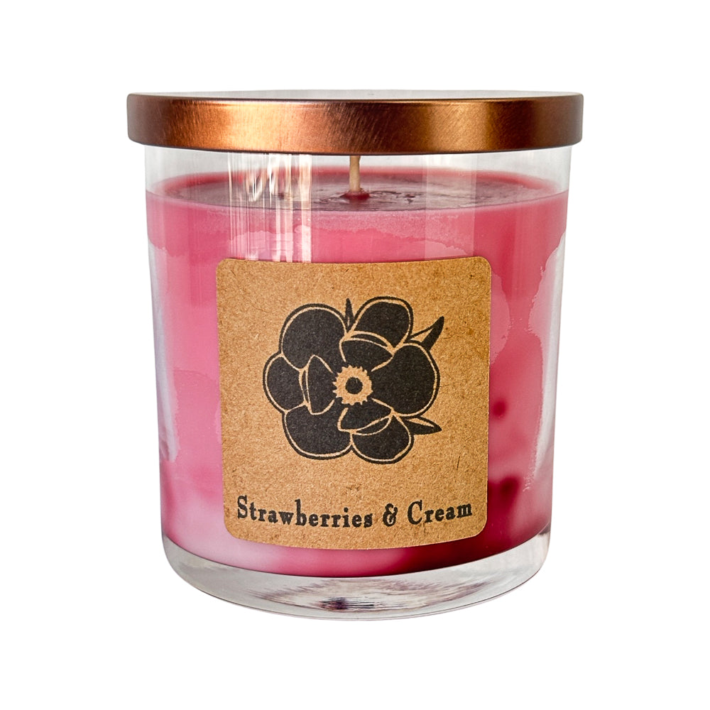 Strawberries & Cream Soy Candle - 10 oz
