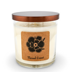 Thread Count 10 oz Soy Candle - Cotton Blossom and Lavender