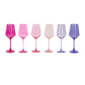 Zuckerwatte-Ombré Weingläser — 6er-Set