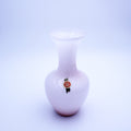 Rare Large Soft Pink Opaline Florence Vase, Made in Italy