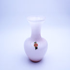 Rare Large Soft Pink Opaline Florence Vase, Made in Italy