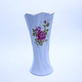 Vase en porcelaine – Roses roses et liseré doré