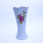 Porzellanvase – Rosa Rosen & Goldrand