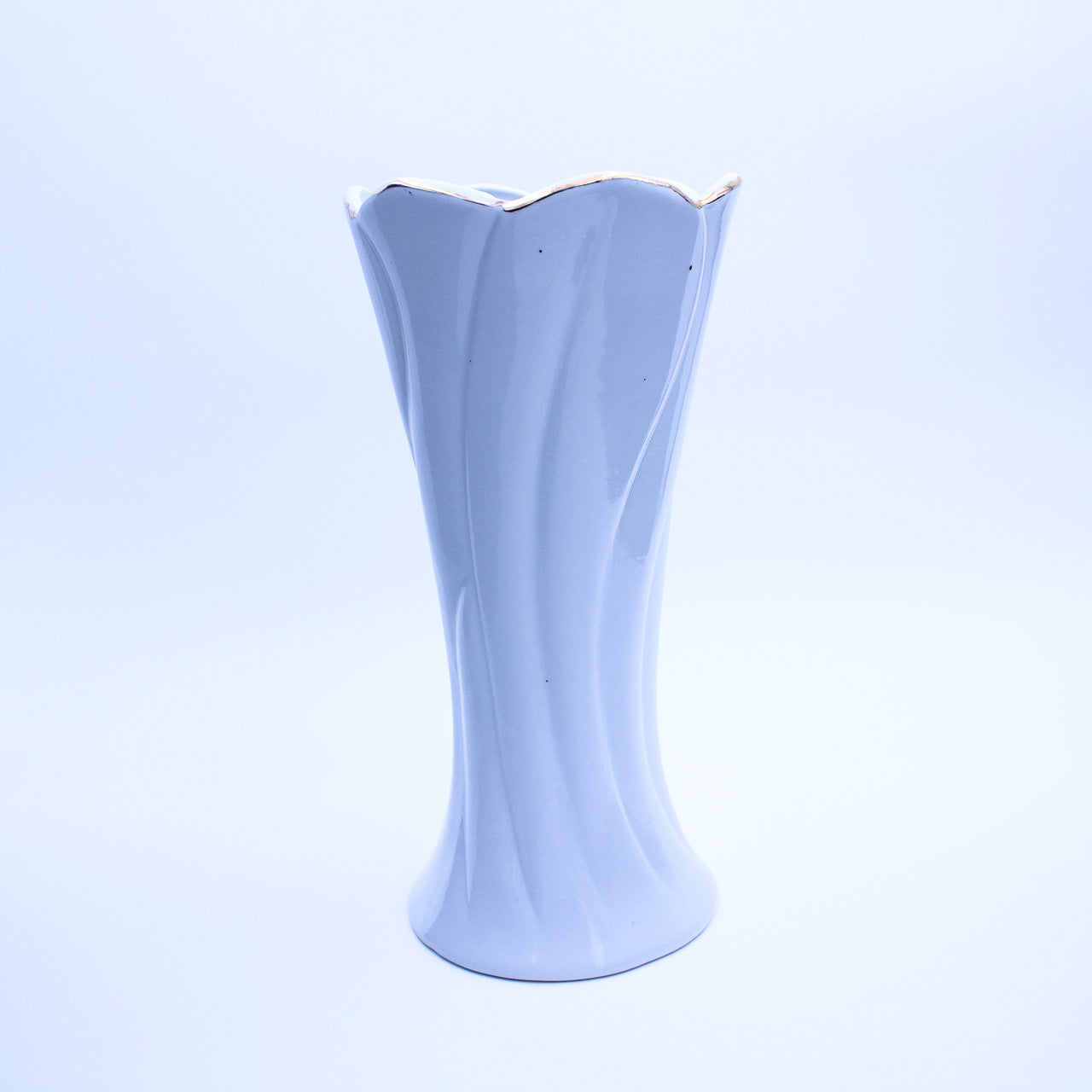 Porcelain Vase – Pink Roses & Gold Trim