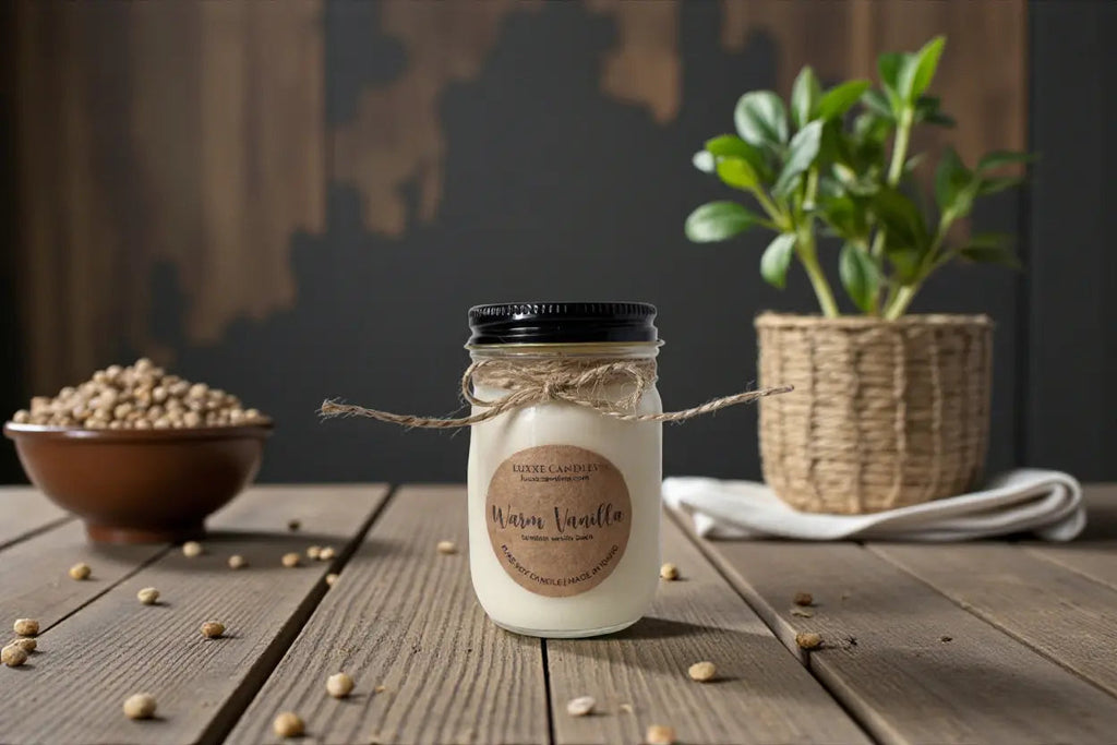 Bougie Vanille Chaleureuse | Bougie en Soja Biologique