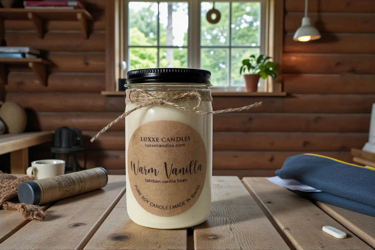 Bougie Vanille Chaleureuse | Bougie en Soja Biologique