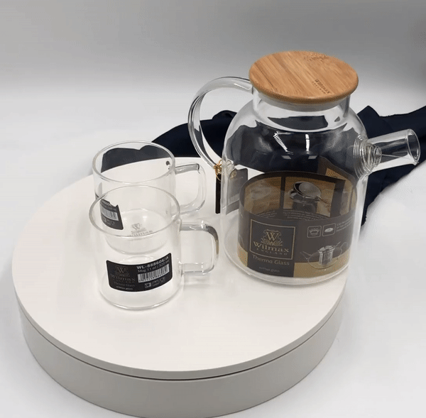 3‑Piece Thermo Glass Tea Set