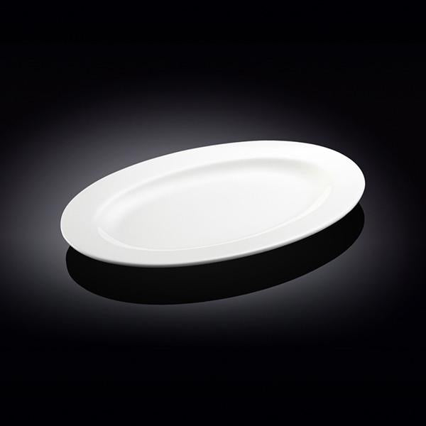 White Oval Platter – 12 inch – Set of 3