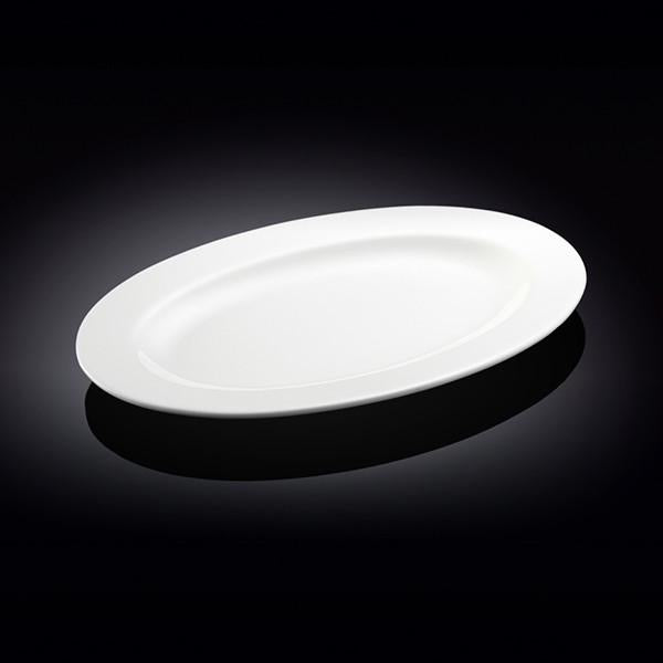 Professional Rolled Rim Oval Platter – 14 inch – Single Piece