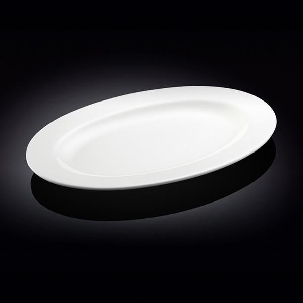 Professional Rolled Rim Oval Platter – 16 inch – Single Piece