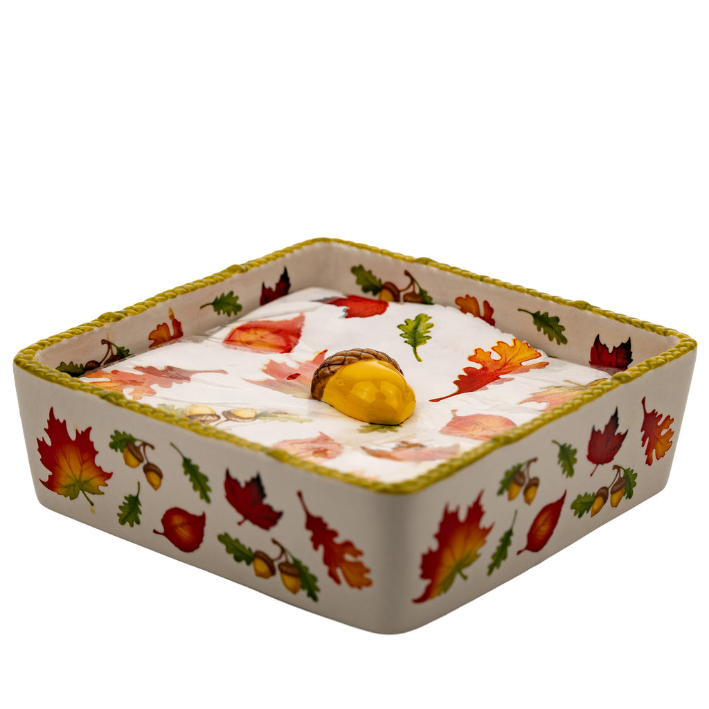 Temp-tations by Tara Seasonal Napkin Holder - Autumn Acorn Knob