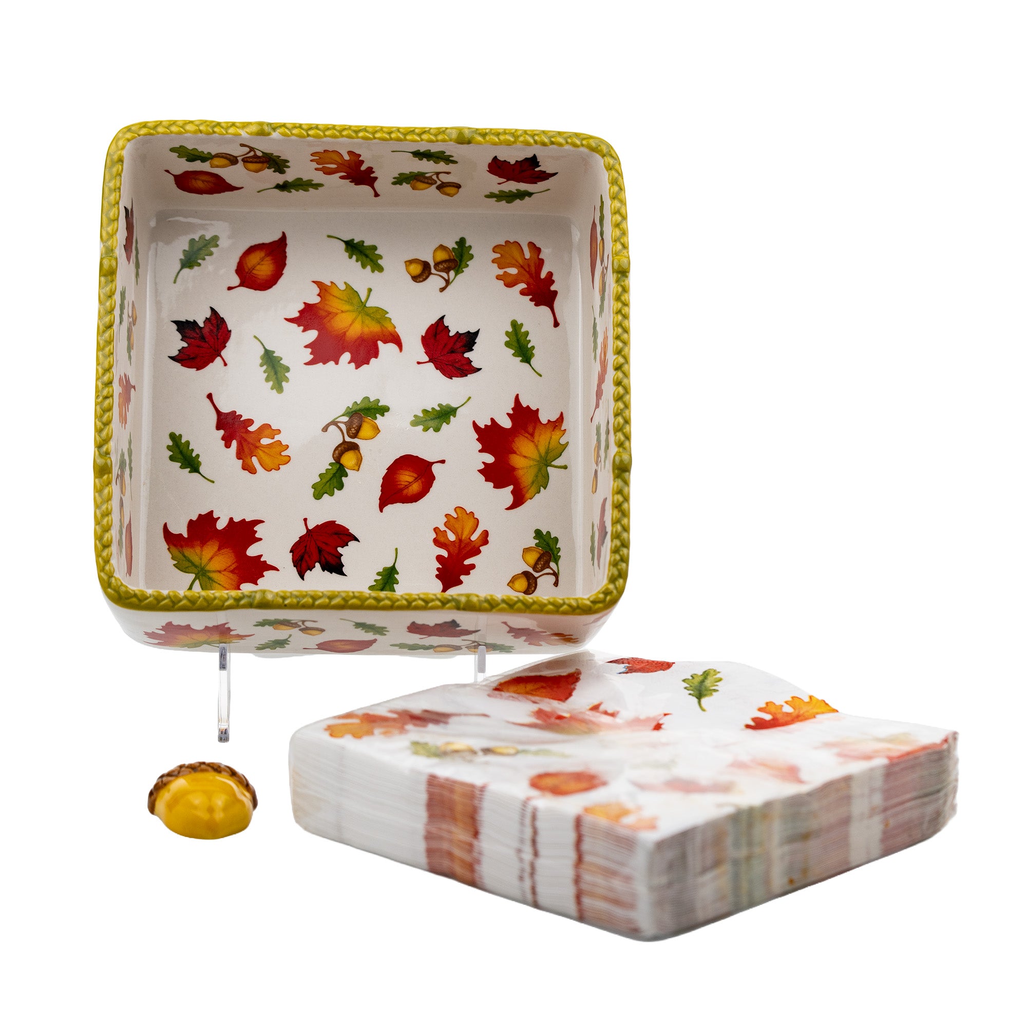 Temp-tations by Tara Seasonal Napkin Holder - Autumn Acorn Knob