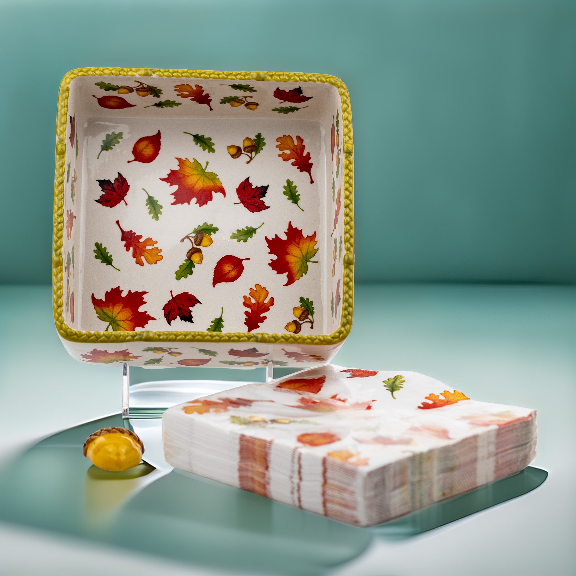 Temp-tations by Tara Seasonal Napkin Holder - Autumn Acorn Knob