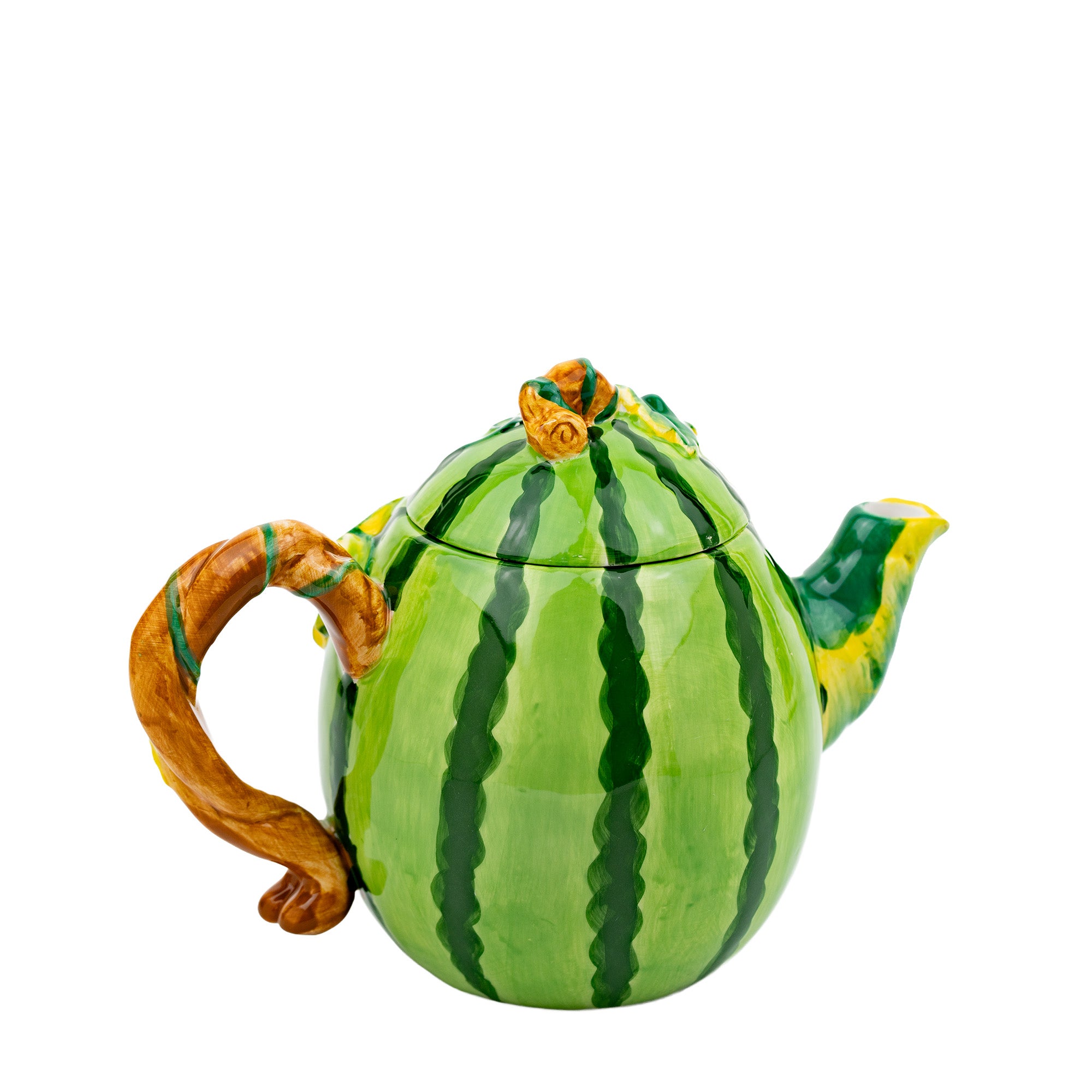 Ceramic Watermelon Teapot - Whimsical Fruit-Shaped Teapot