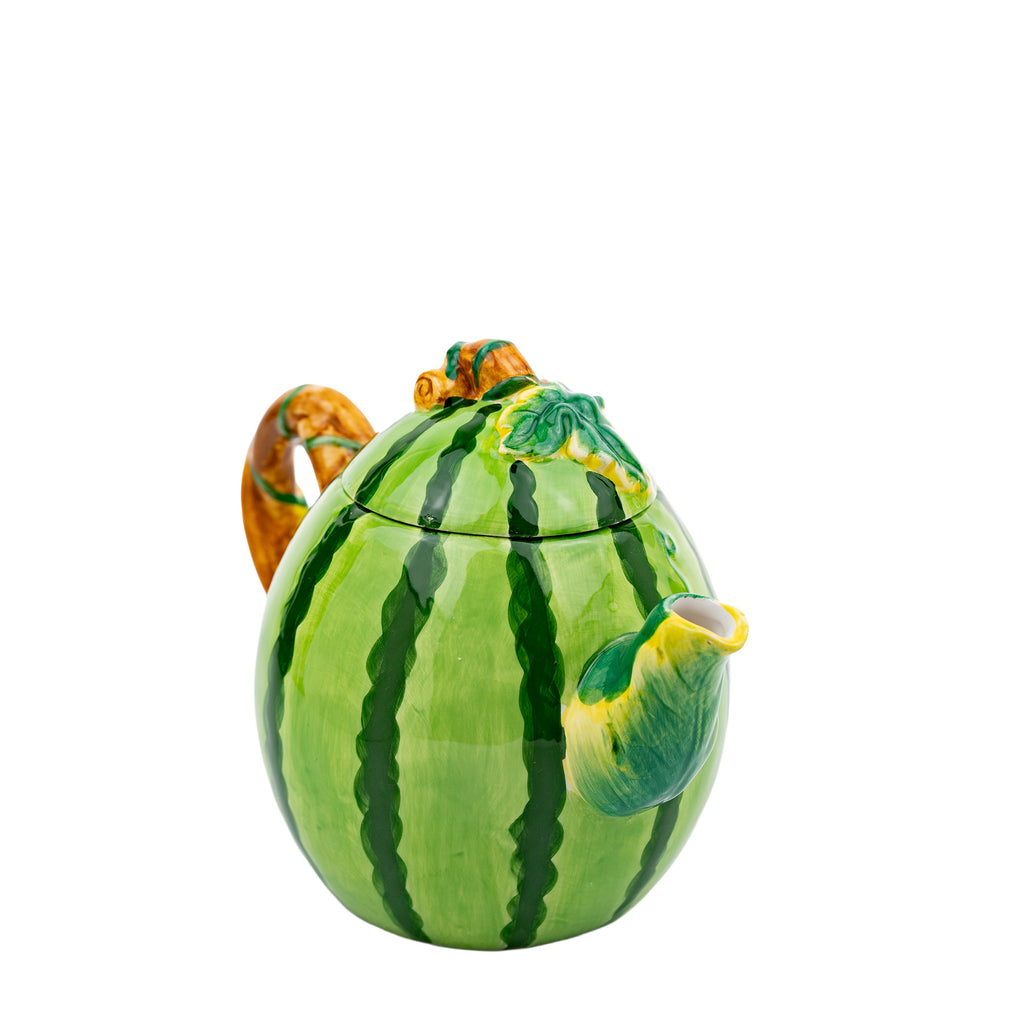 Ceramic Watermelon Teapot - Whimsical Fruit-Shaped Teapot