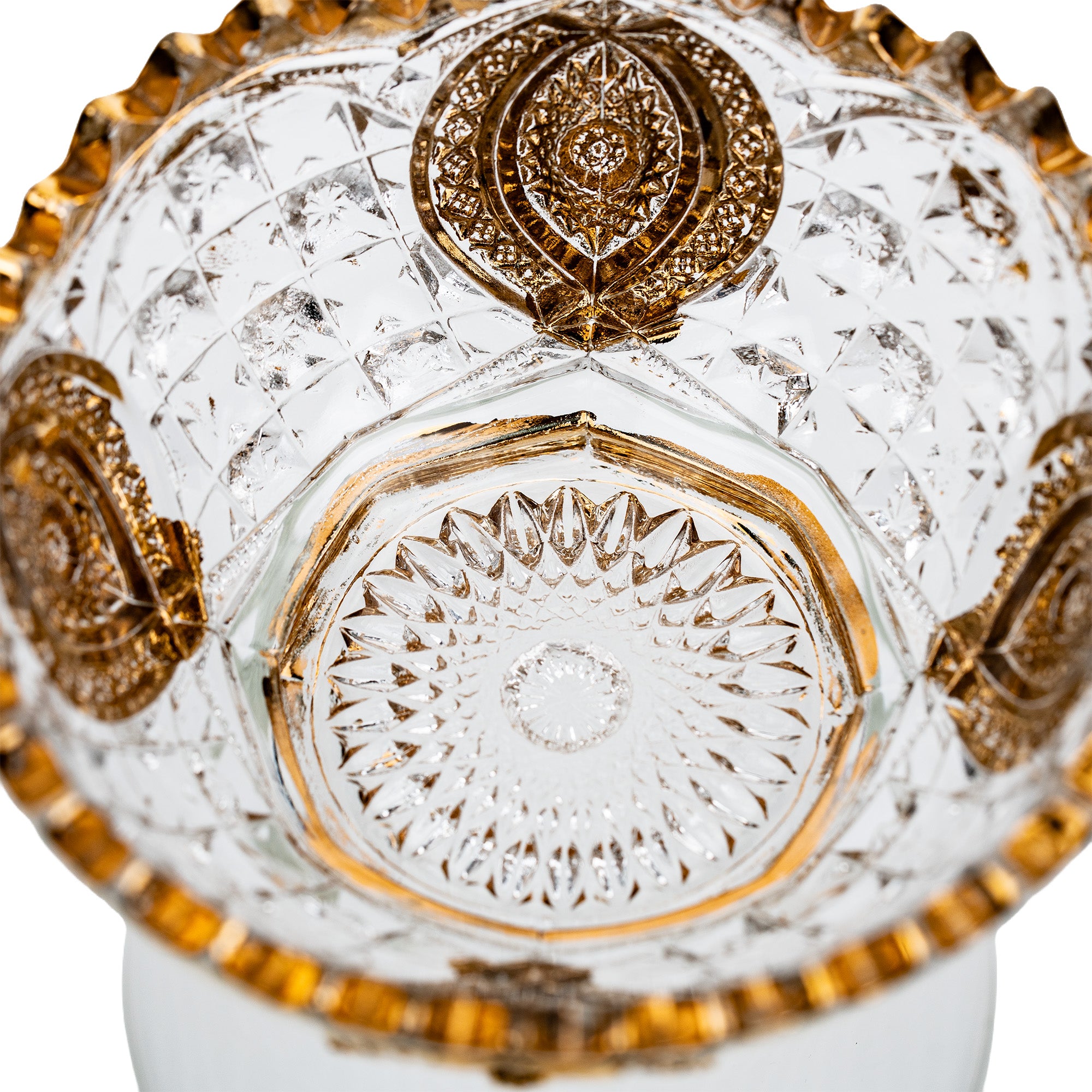 Northwood Memphis Medallions Bowl - Gold Gilt Trim