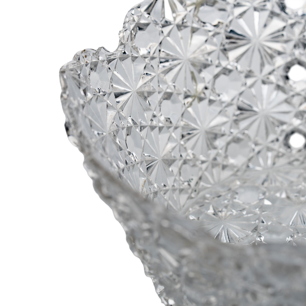 Doyle & Company No. 300 Daisy & Button Bowl - Scalloped Starburst Glass