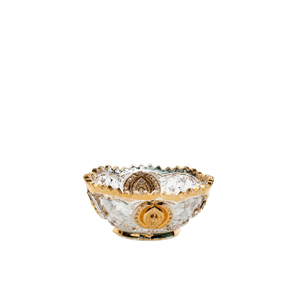 Northwood Memphis Medallions Bowl - Gold Gilt Trim