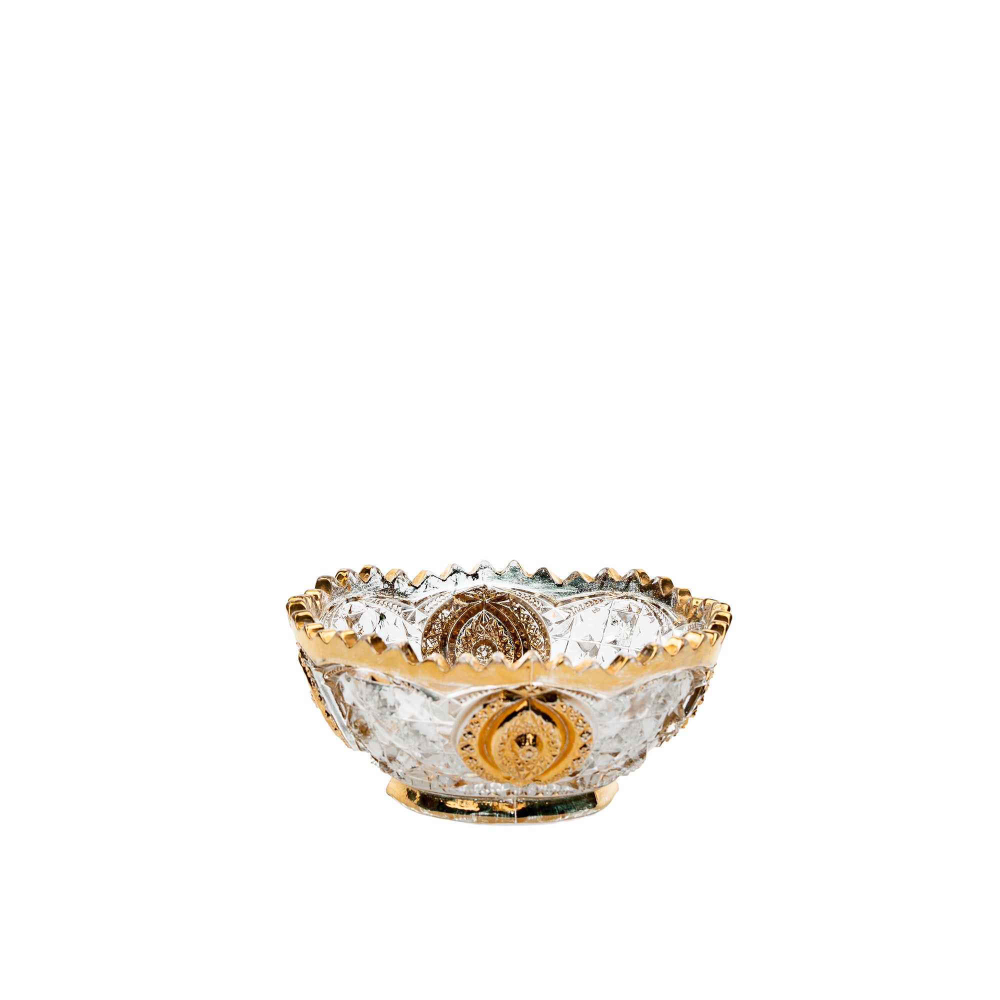 Northwood Memphis Medallions Bowl - Gold Gilt Trim