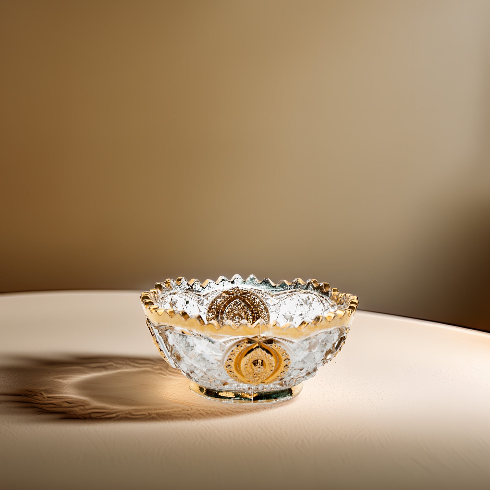 Northwood Memphis Medallions Bowl - Gold Gilt Trim