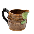 Cottage House Majolica Pitcher - Hand-Painted, Made in Japan