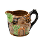 Cottage House Majolica Pitcher - Hand-Painted, Made in Japan