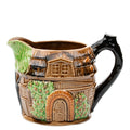 Cottage House Majolica Pitcher - Hand-Painted, Made in Japan