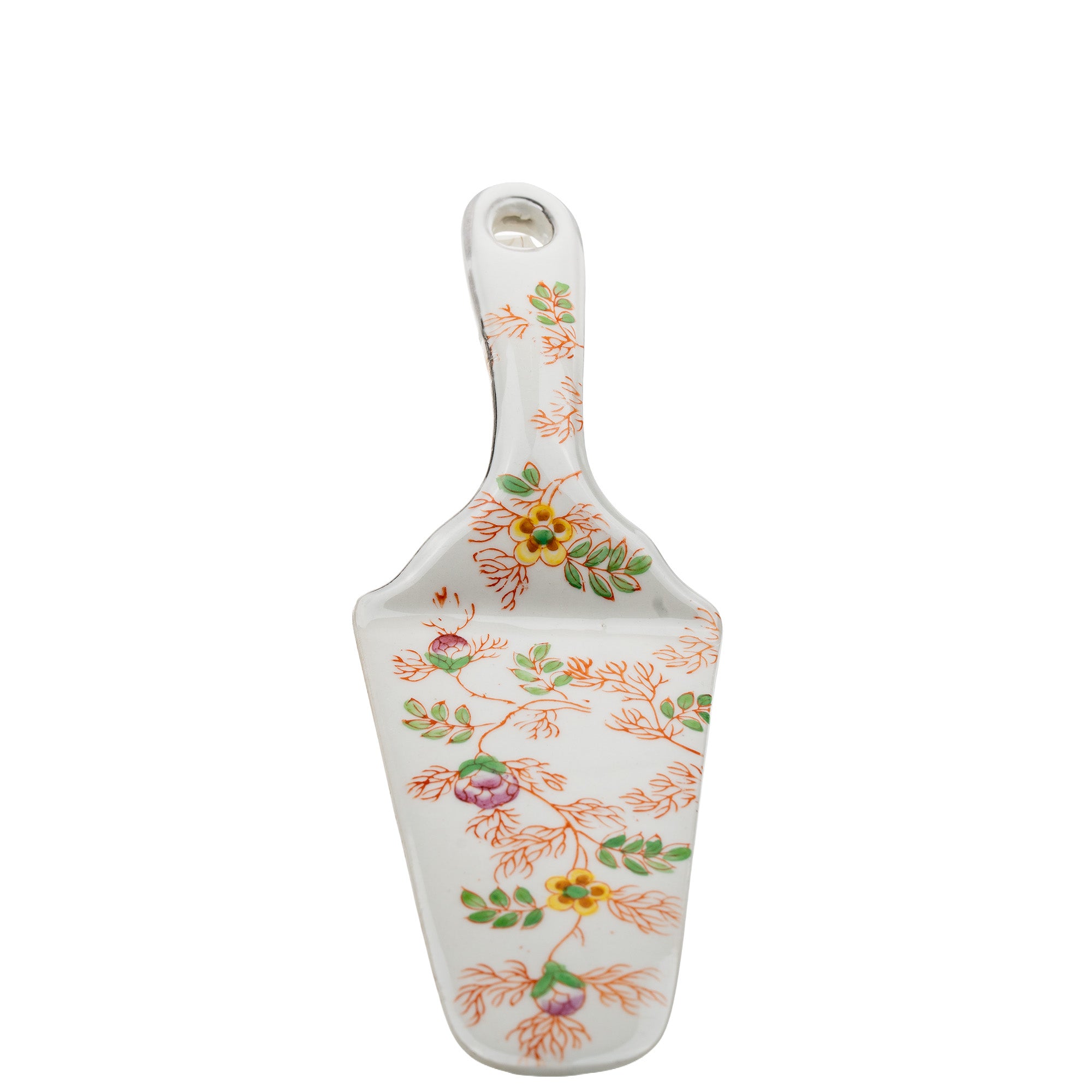 Mikori Ware Porcelain Cake & Pie Server - Hand-Painted Floral