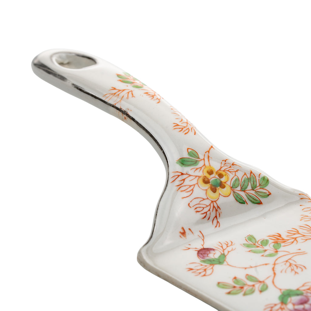 Mikori Ware Porcelain Cake & Pie Server - Hand-Painted Floral