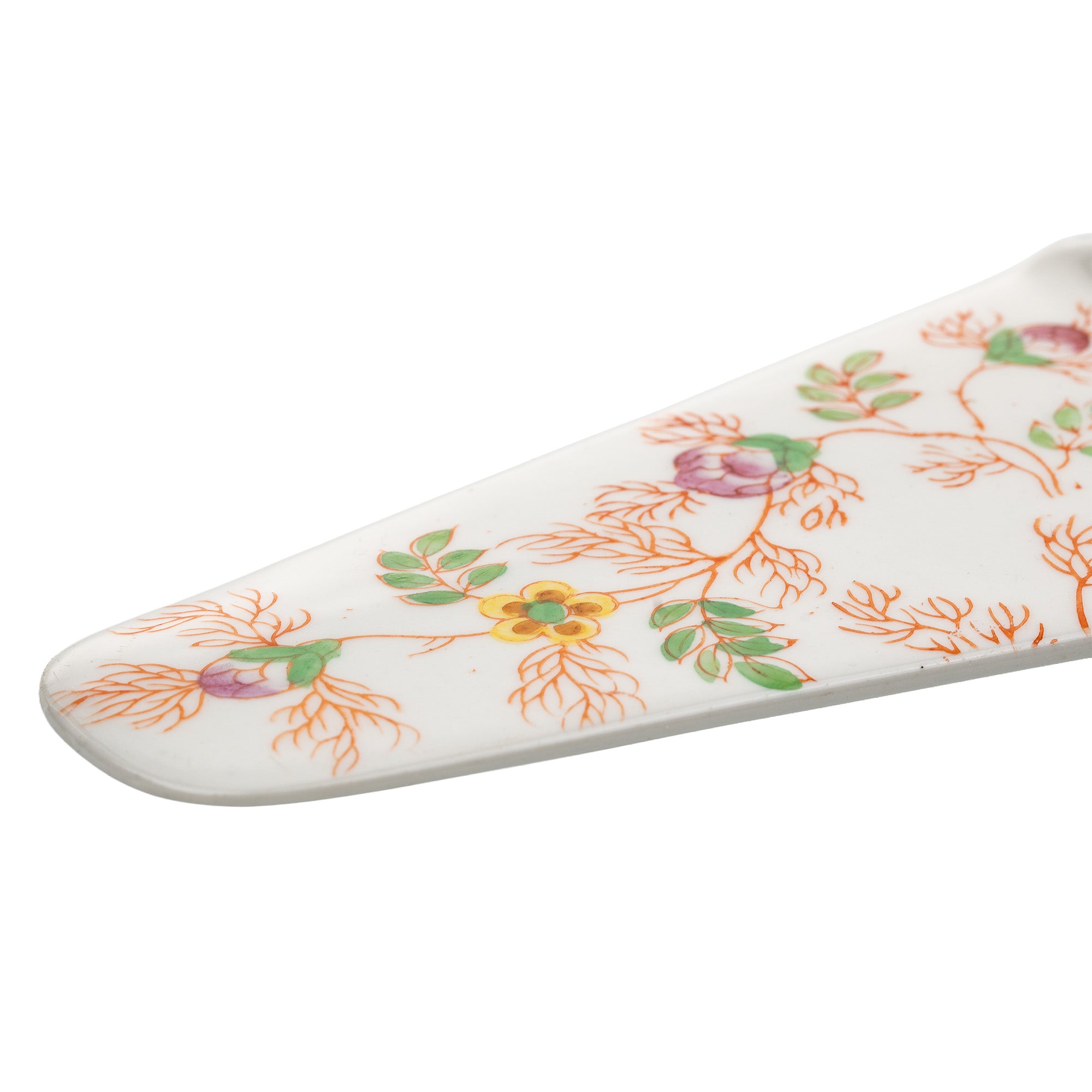 Mikori Ware Porcelain Cake & Pie Server - Hand-Painted Floral