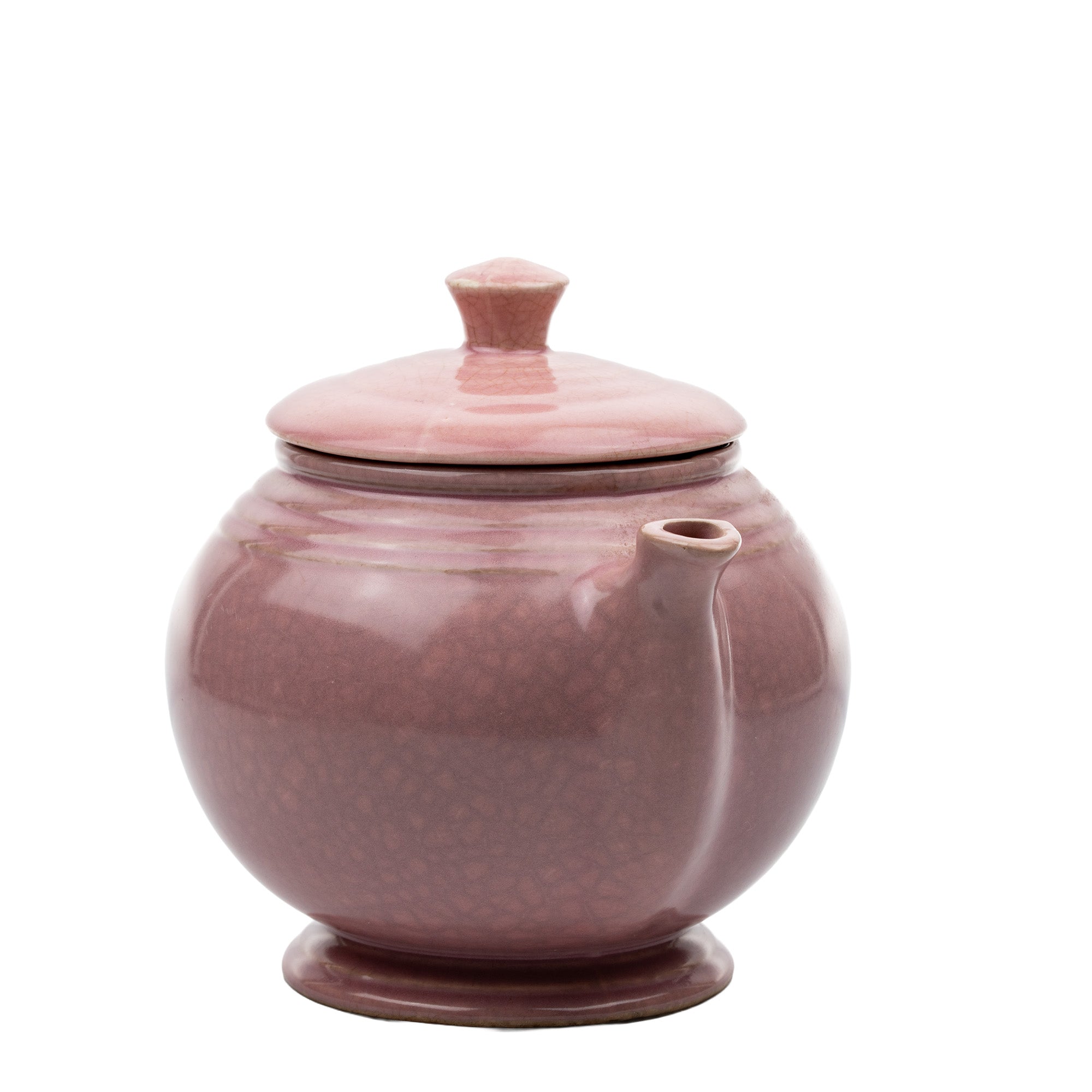 Cameron Clay Sevilla Ringware Teapot - Dusty Rose