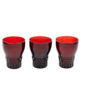 Anchor Hocking Royal Ruby Windsor Tumblers - Set of 3