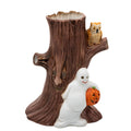 Heartline Spooky Tree Ceramic Luminary - 1985 Halloween Stump