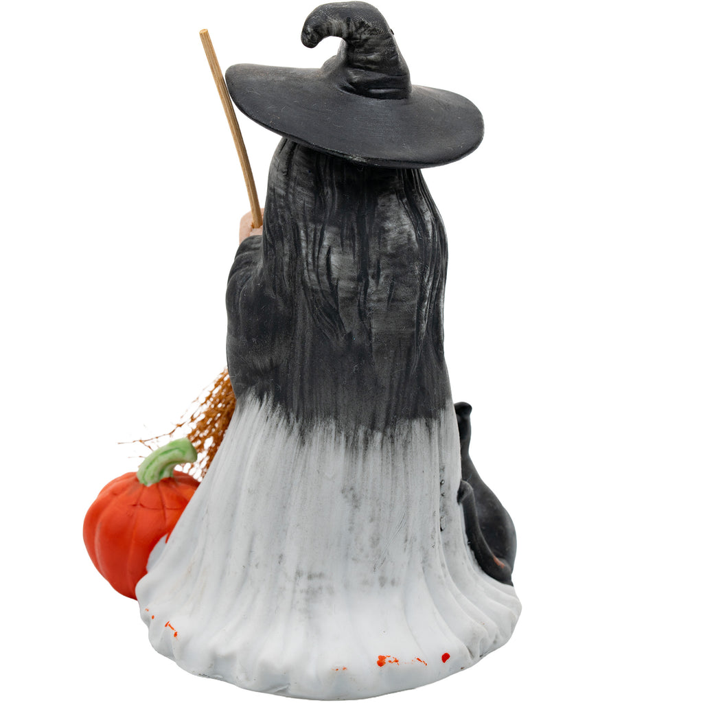United China & Glass Witch Figurine - Hand-Painted Halloween Decor