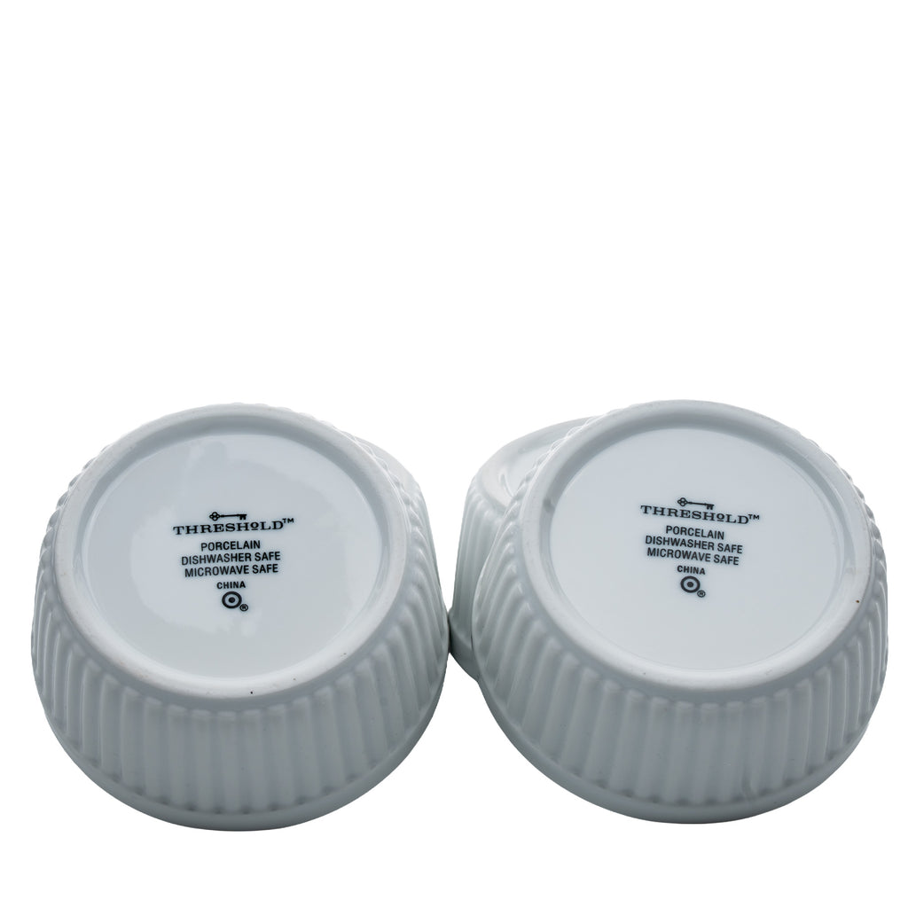Threshold Porcelain Ramekin Set of 4 - Ribbed White
