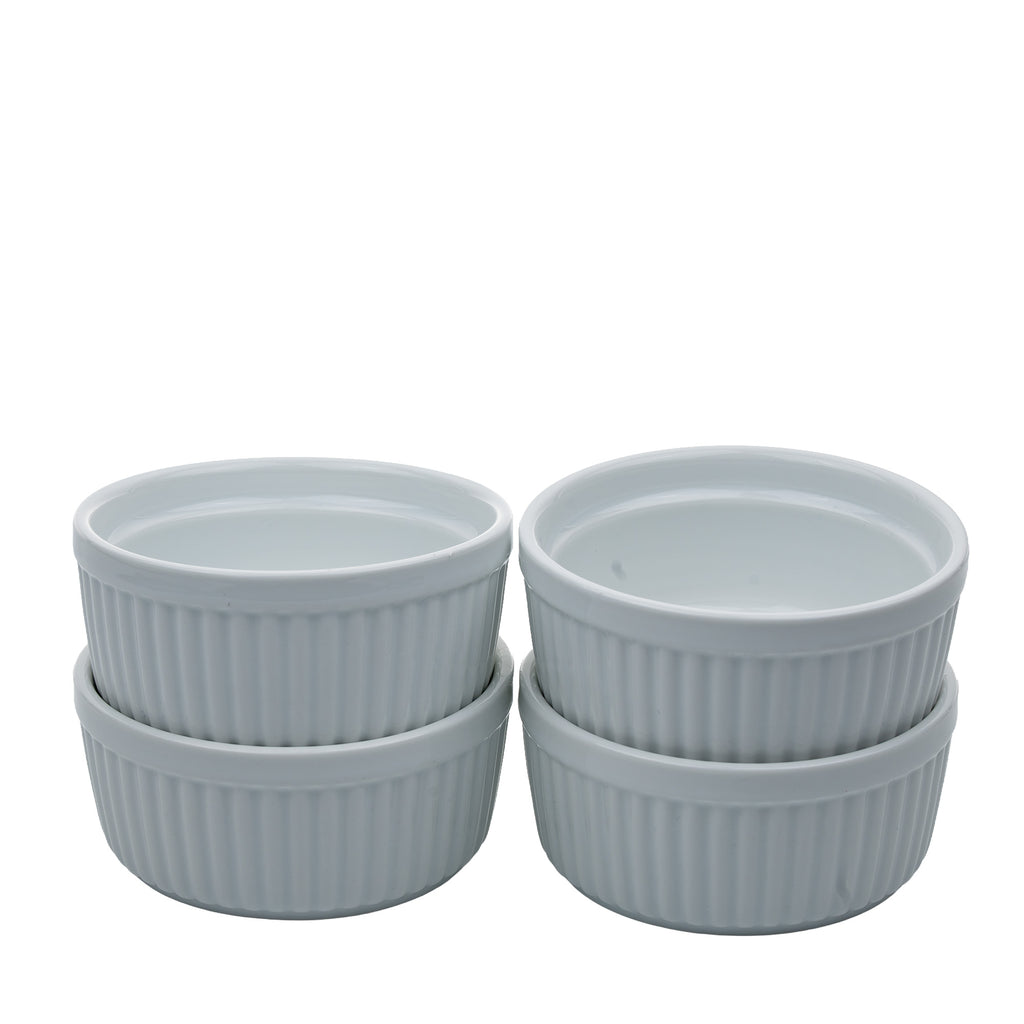 Threshold Porcelain Ramekin Set of 4 - Ribbed White