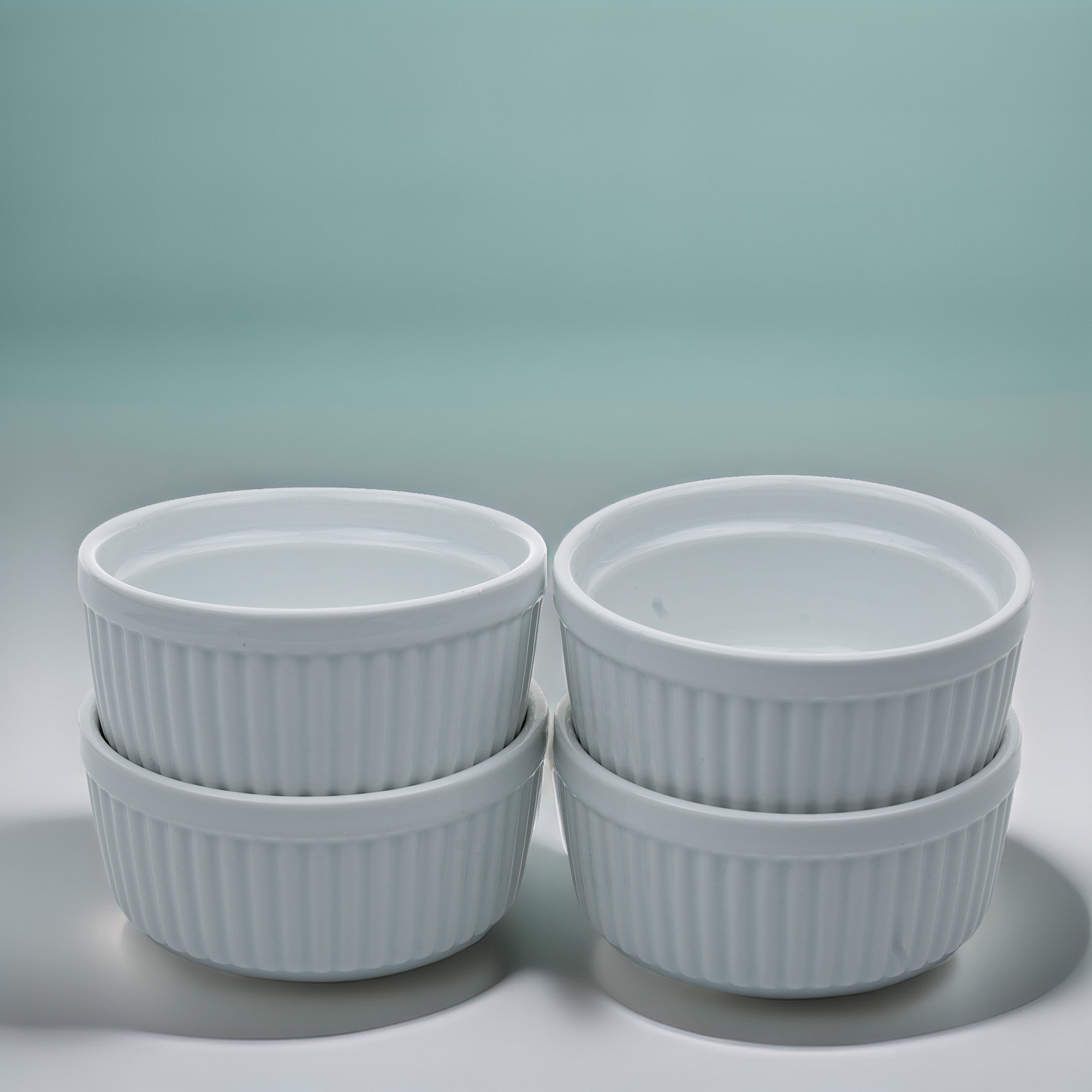 Threshold Porcelain Ramekin Set of 4 - Ribbed White