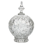 Cut Crystal Covered Candy Dish - Zajecar Pedestal Bonbon Jar