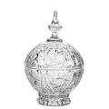 Cut Crystal Covered Candy Dish - Zajecar Pedestal Bonbon Jar