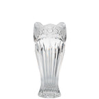 Oneida Southern Garden Cut Crystal Vase - Scalloped Rim & Floral Band
