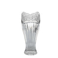 Oneida Southern Garden Cut Crystal Vase - Scalloped Rim & Floral Band
