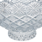 Brussels Crystal Pedestal Bowl - Scalloped Floral Rim