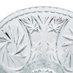 Polonia Cut Crystal Candy Jar - Faceted Finial & Starburst Cut