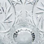 Polonia Cut Crystal Candy Jar - Faceted Finial & Starburst Cut