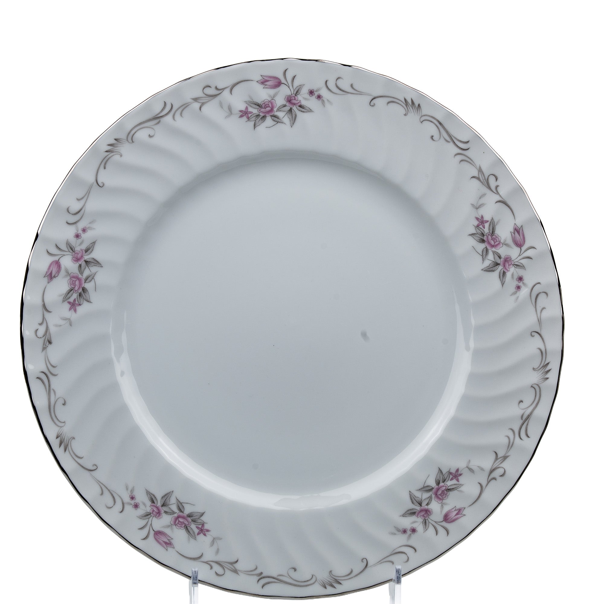 Gold Standard Pink Rose Dinnerware Set - 40-Piece Porcelain